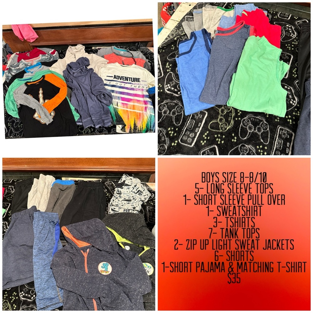 Boys size 8-8/10 lot of clothes